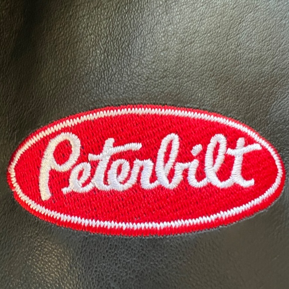 Peterbilt Black Leather Jacket Large - Picture 6 of 6